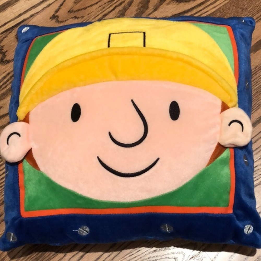 Bob the Builder pillow and sleeping bag in a bundle. Kid size.